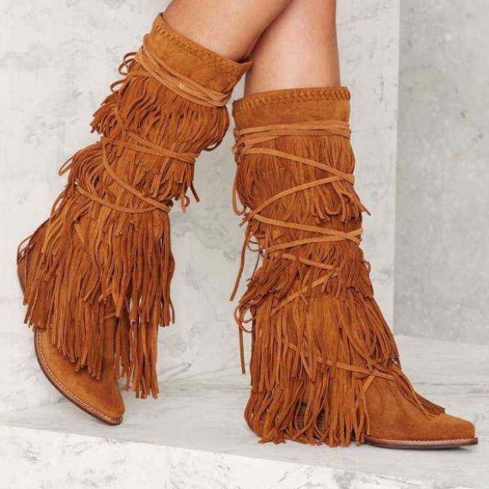 Jeffrey Campbell Esconder Fringe Boot - Coachella